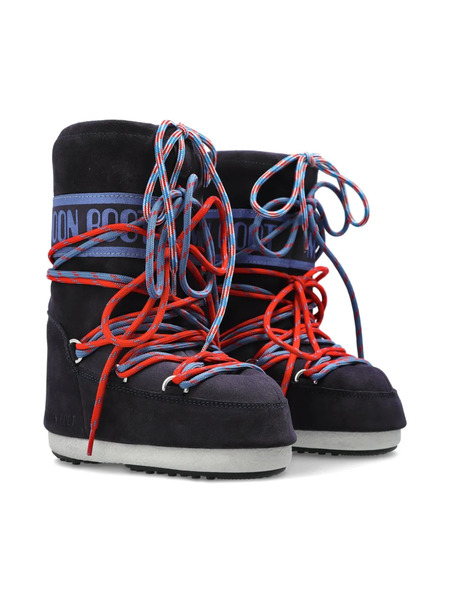  Moon Boot Kids Botas De Nieve Mb Icon Suede - Azul 