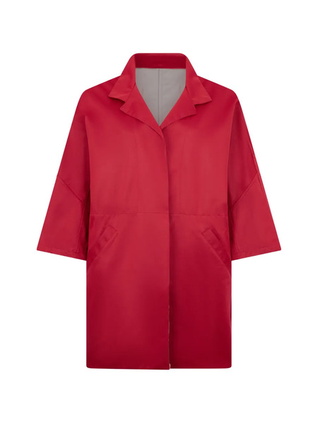  Moorer Abrigo Con Cuello Oversize - Rojo 