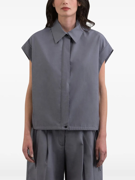  Moorer Camisa Jessy Sin Mangas - Azul 