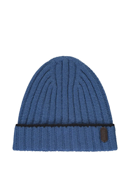  Moorer Gorro Con Ala De Canalé - Azul 