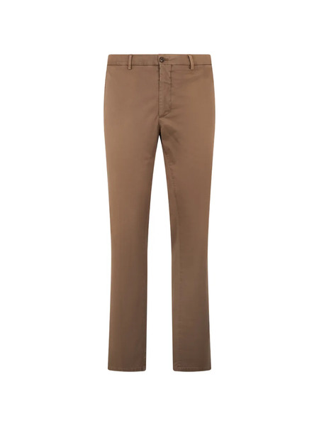  Moorer Pantalones Chino Con Cierre De Botón - Marrón 