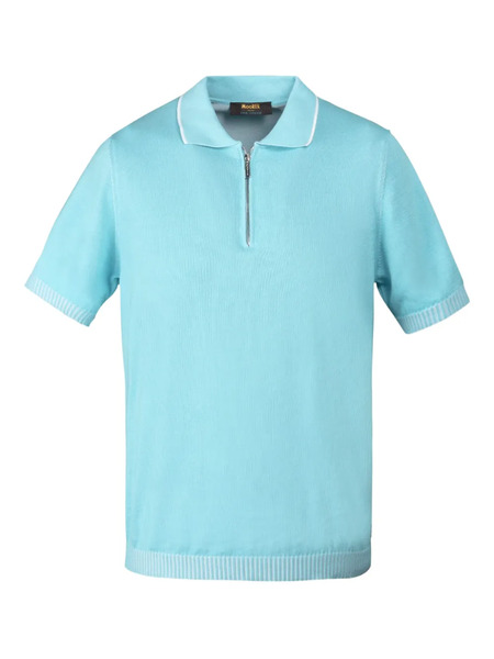  Moorer Polo De Algodón - Azul 