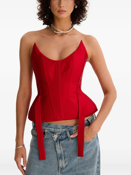  Moos Studio Top Con Detalle De Lazo - Rojo 