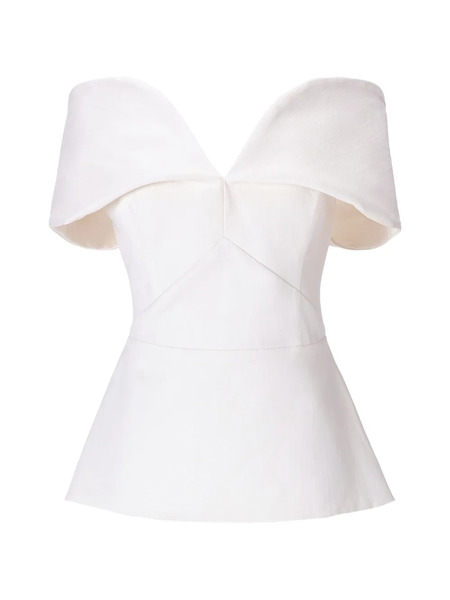  Moos Studio Top Con Hombros Descubiertos - Blanco 