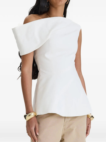 Moos Studio Top Con Una Manga Y Peplum - Blanco 