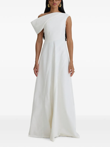  Moos Studio Vestido Drapeado De Una Sola Manga - Blanco 