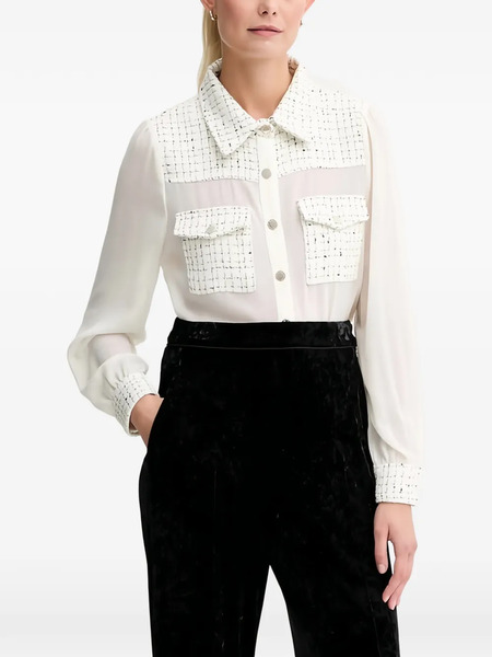  Morgan Camisa Tejida Con Bolsillo - Neutro 
