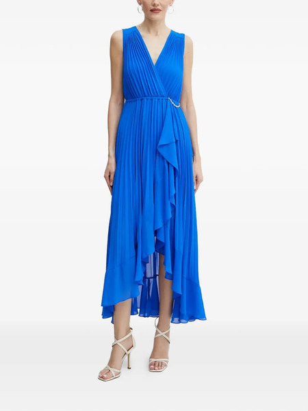  Morgan Vestido Midi Con Cadena - Azul 