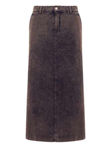 Moschino Jeans Falda Midi Vaquera - Gris 
