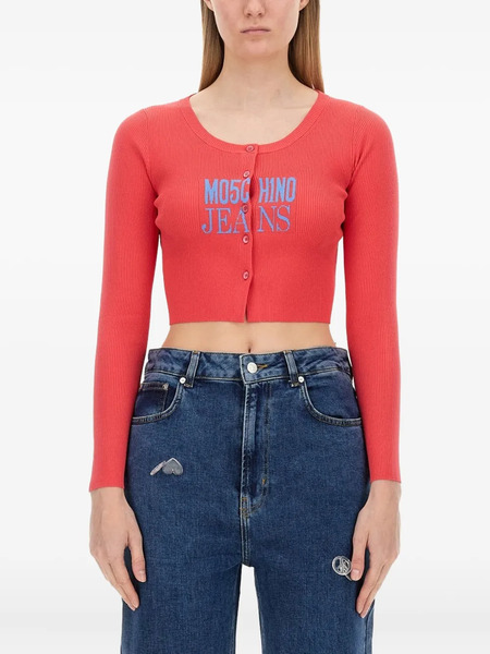  Moschino Jeans Jersey Con Botones - Rojo 