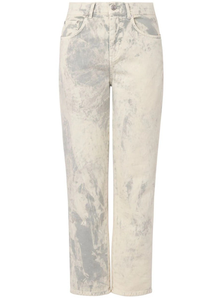  Moschino Jeans Vaqueros Capri De Talle Medio - Blanco 