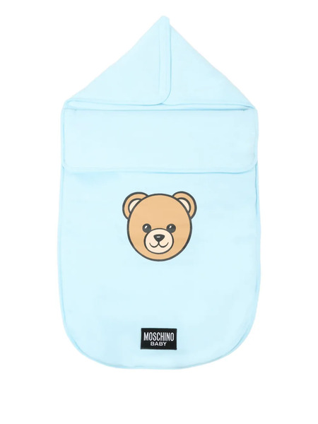  Moschino Kids Saco De Dormir Con Estampado Teddy Bear - Azul 