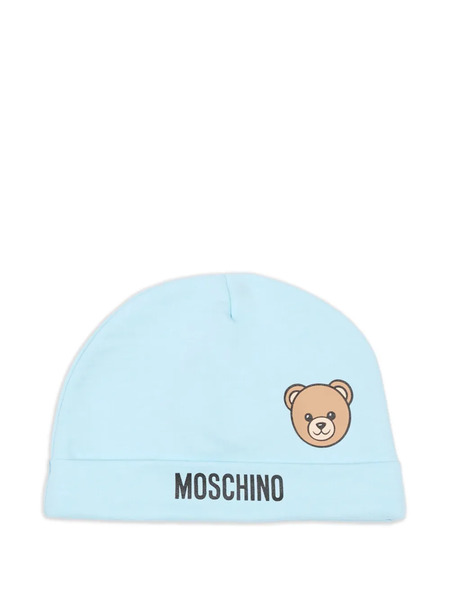  Moschino Kids Set De Gorro Teddy Bear - Azul 