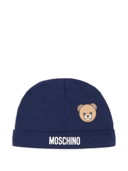  Moschino Kids Set De Gorro Teddy Bear - Azul 