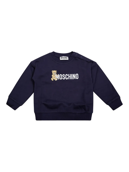  Moschino Kids Sudadera Con Logo - Azul 
