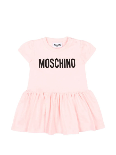  Moschino Kids Vestido De Manga Corta - Rosa 