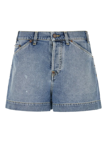  Moschino Pantalones Vaqueros Cortos Con Botones - Azul 