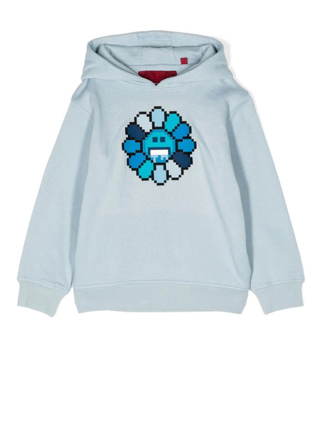  Mostly Heard Rarely Seen 8-bit Sudadera Mini Ice Cold Flower Con Capucha - Azul 