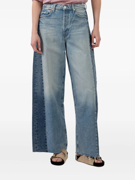  Mother Vaqueros Con Paneles De Patchwork - Azul 