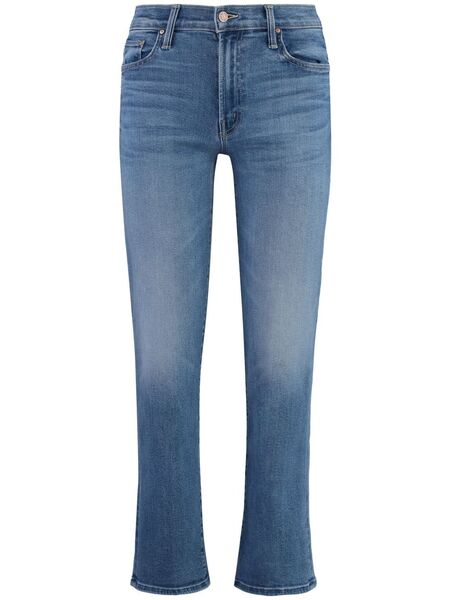  Mother Vaqueros Skinny Estilo Capri - Azul 