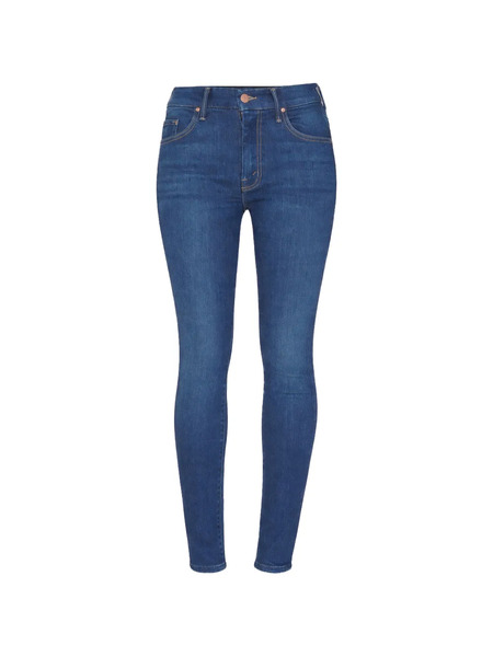  Mother Vaqueros Skinny Looker De Talle Alto - Azul 