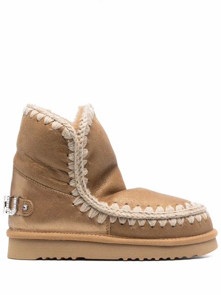  Mou Botas Con Apliques De Strass - Marrón 