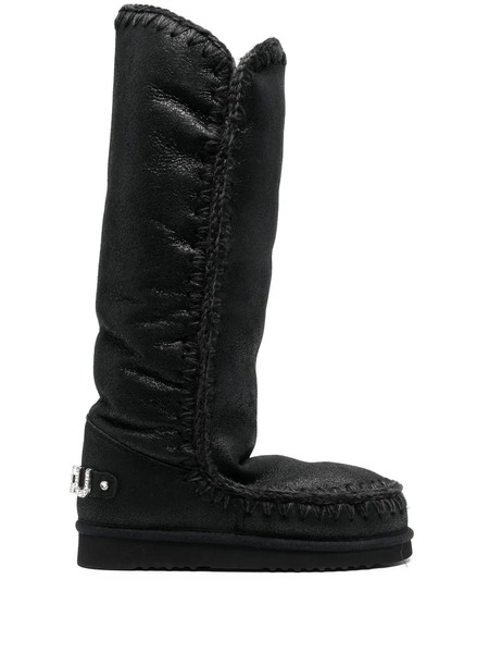  Mou Botas 40 Con Logo De Strass - Negro 
