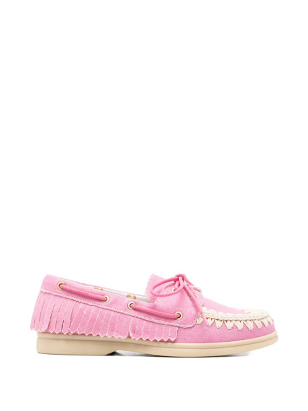  Mou Mocasines Con Puntera Redonda - Rosa 