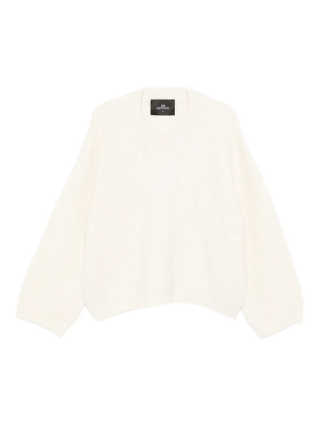  Mr. Mittens Jersey Con Cuello En V - Blanco 