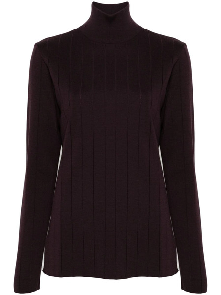  Mrz Jersey Con Cuello Redondo - Morado 