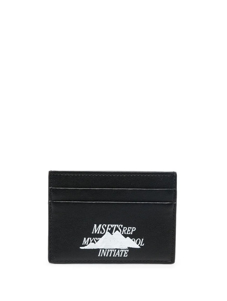  Msftsrep Tarjetero Con Logo Estampado - Negro 