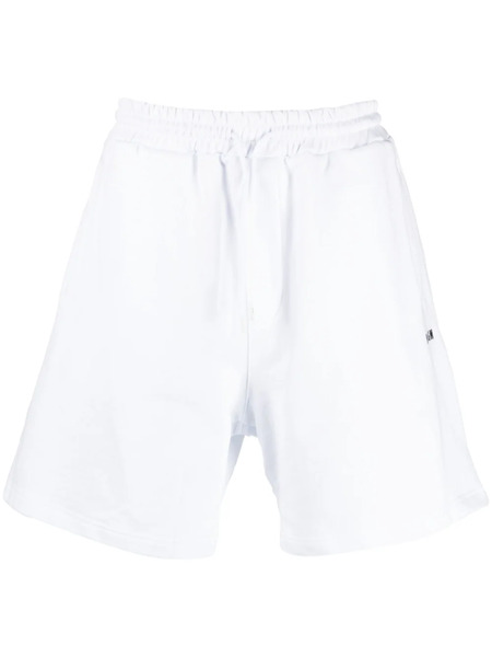  Msgm Bermudas Con Logo Estampado - Blanco 