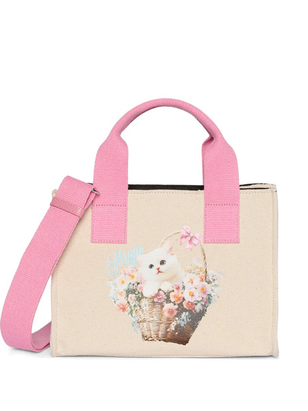 Msgm Bolso Shopper Con Estampado Floral - Neutro 