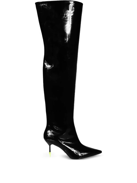  Msgm Botas Con Puntera En Punta - Negro 