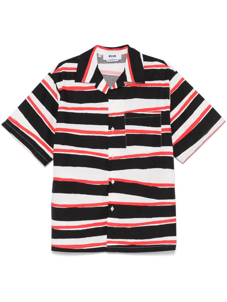  Msgm Camisa A Rayas - Rojo 