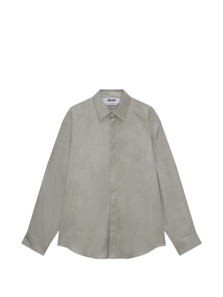  Msgm Camisa Con Botones - Gris 