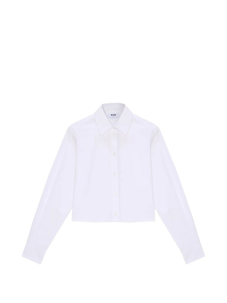  Msgm Camisa Con Cuello - Blanco 