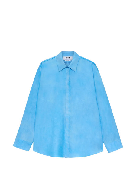  Msgm Camisa De Manga Larga - Azul 