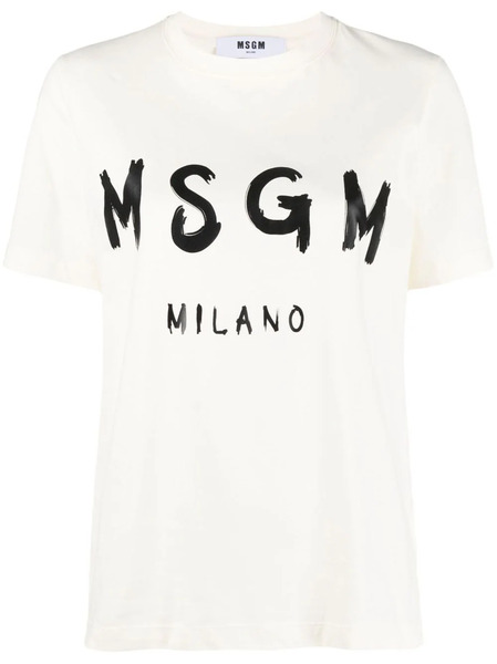  Msgm Camiseta Con Logo Estampado - Neutro 