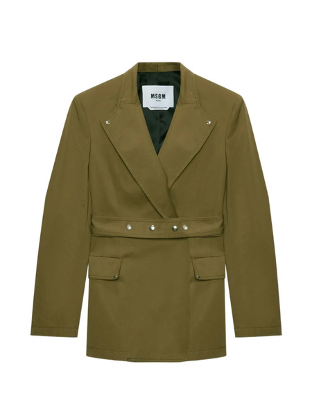  Msgm Chaqueta Con Botones - Verde 