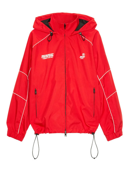  Msgm Chaqueta Con Capucha - Rojo 