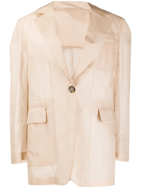  Msgm Chaqueta Estilo Boxy Con Botones - Neutro 