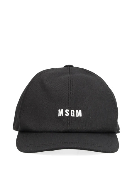 Msgm Gorra Con Logo Bordado - Negro 