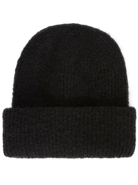  Msgm Gorro Con Bordes Vueltos - Negro 