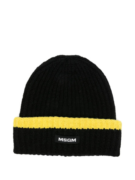  Msgm Gorro De Canalé - Negro 