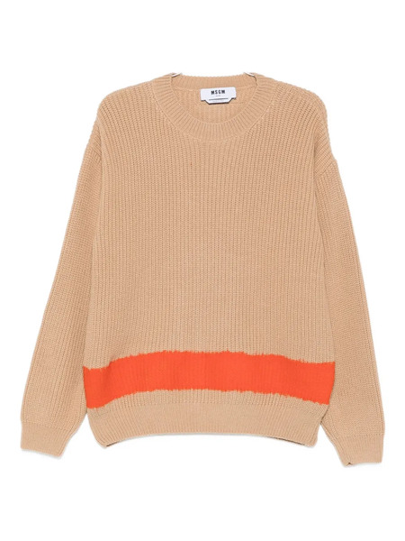  Msgm Jersey Con Detalle De Rayas - Neutro 