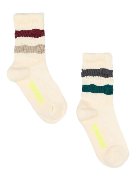  Msgm Kids Calcetines A Rayas - Neutro 