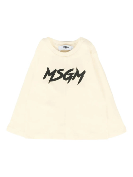  Msgm Kids Camiseta Con Logo Estampado - Neutro 