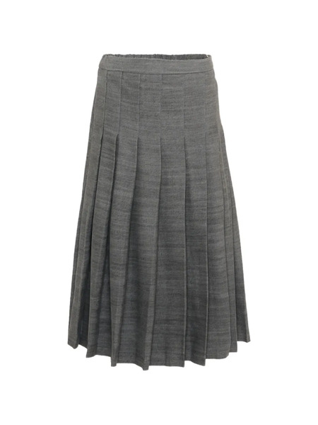  Msgm Kids Falda Plisada - Gris 