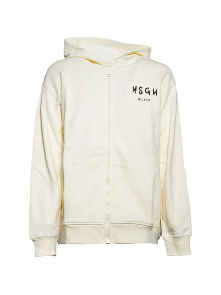 Msgm Kids Sudadera Con Capucha Y Logo - Neutro 